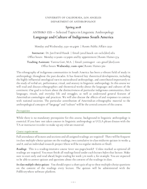 Hauck Language and Culture of Indigenous South America