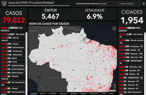 Map Brasil covid-19