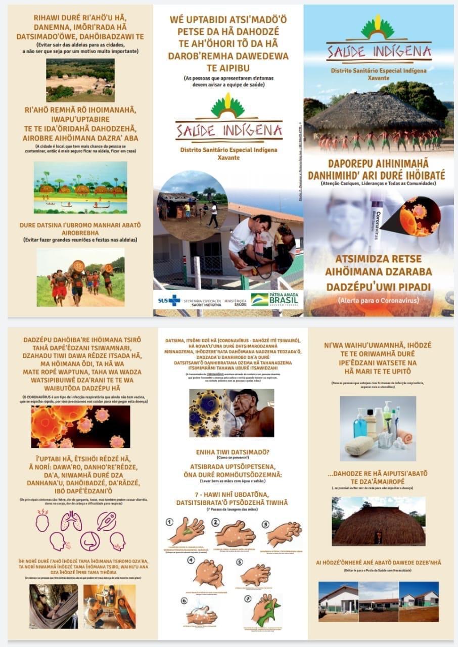 Poster_Xavante DistSanitarioIndigena_Credito Min Saude Abril2020