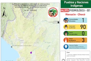 ONIC Alerta epidemiológica embera colombia