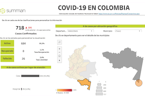 COVID-19 en Colombia mapa