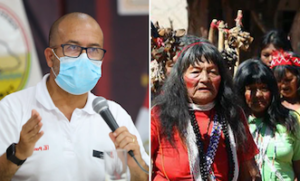 Ministro de Salud y los indígenas