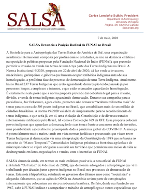 PIAC PT Carta Funai 7 Maio 2020