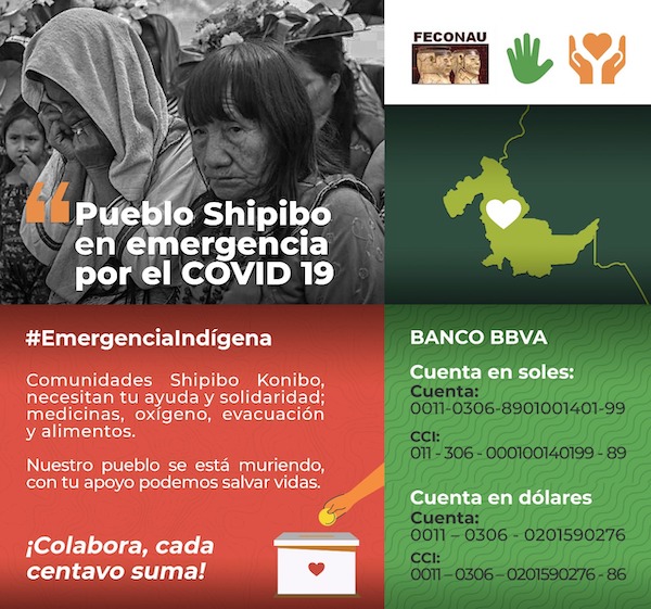 Pueblo Shipibo en emergencia por el COVID-19