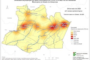 cartografia do covid no amazonas brasil