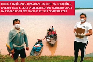 Organizaciones indígenas de Loreto dan 72 horas al gobierno tras deficiente atención ante el COVID-19 (7-5-20)